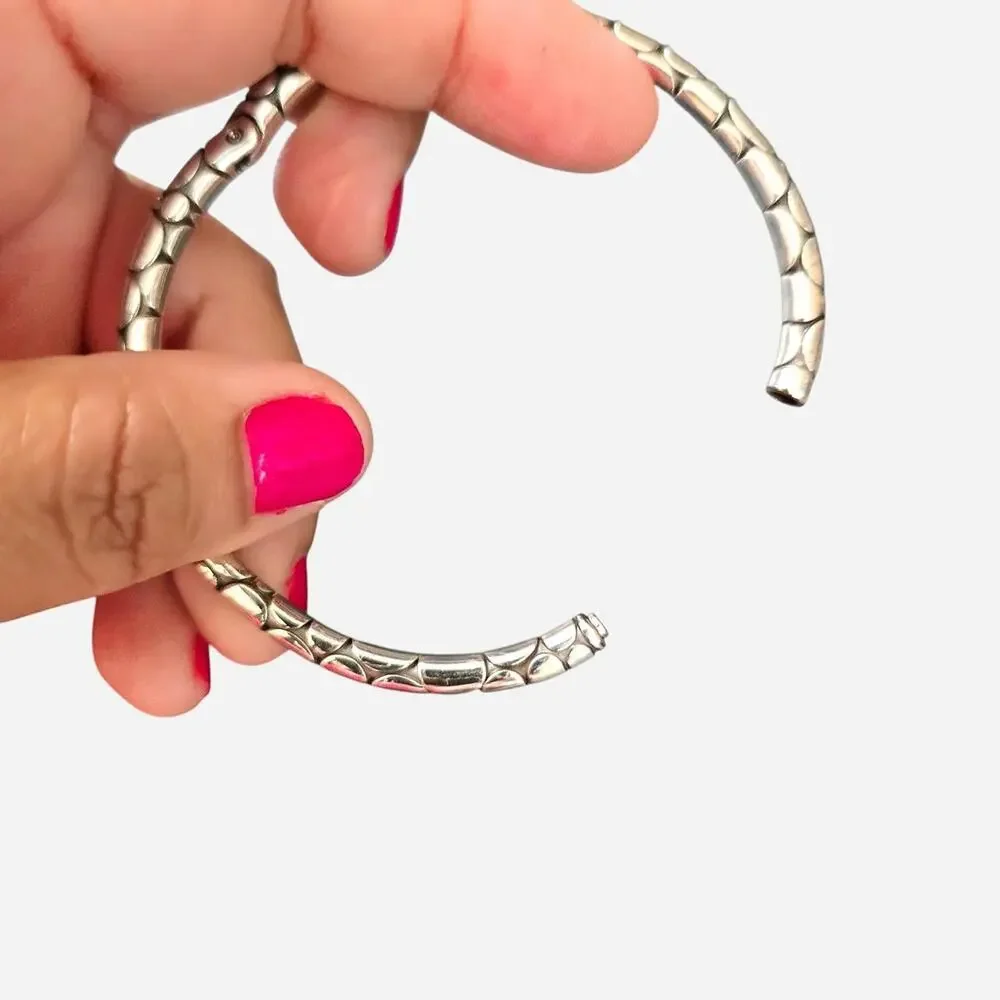 Brighton silver hinge bangle bracelet